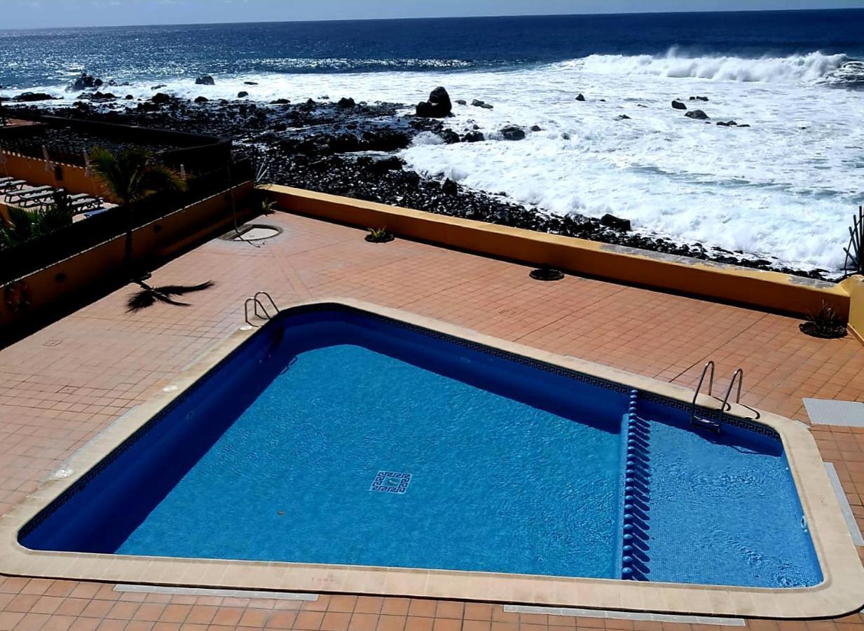 Appartement Lona, El Cieno mit Pool direkt am Meer Valle Gran Rey Exterior foto